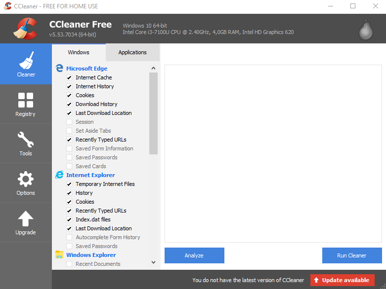 Download CCleaner Free for Windows