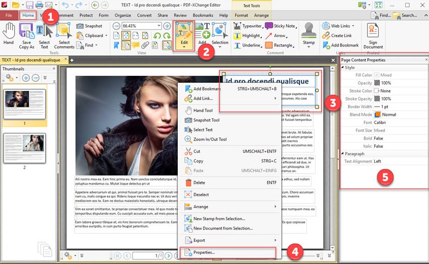 PDF-XChange Editor powerful PDF editor